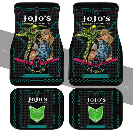 Gyro Zeppeli Car Floor Mats Custom Anime JoJo's Bizarre Adventure Car Interior Accessories - Gearcarcover - 2
