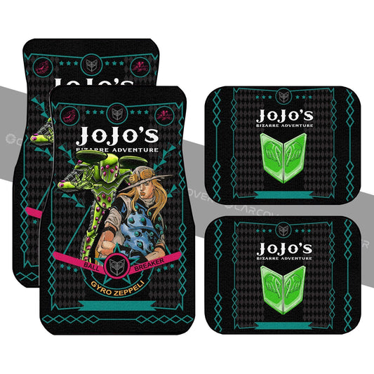 Gyro Zeppeli Car Floor Mats Custom Anime JoJo's Bizarre Adventure Car Interior Accessories - Gearcarcover - 1