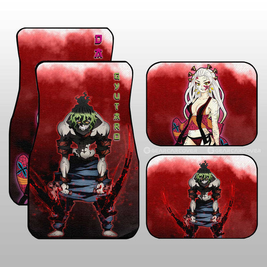 Gyutaro And Daki Car Floor Mats Custom Demon Slayer Anime - Gearcarcover - 2