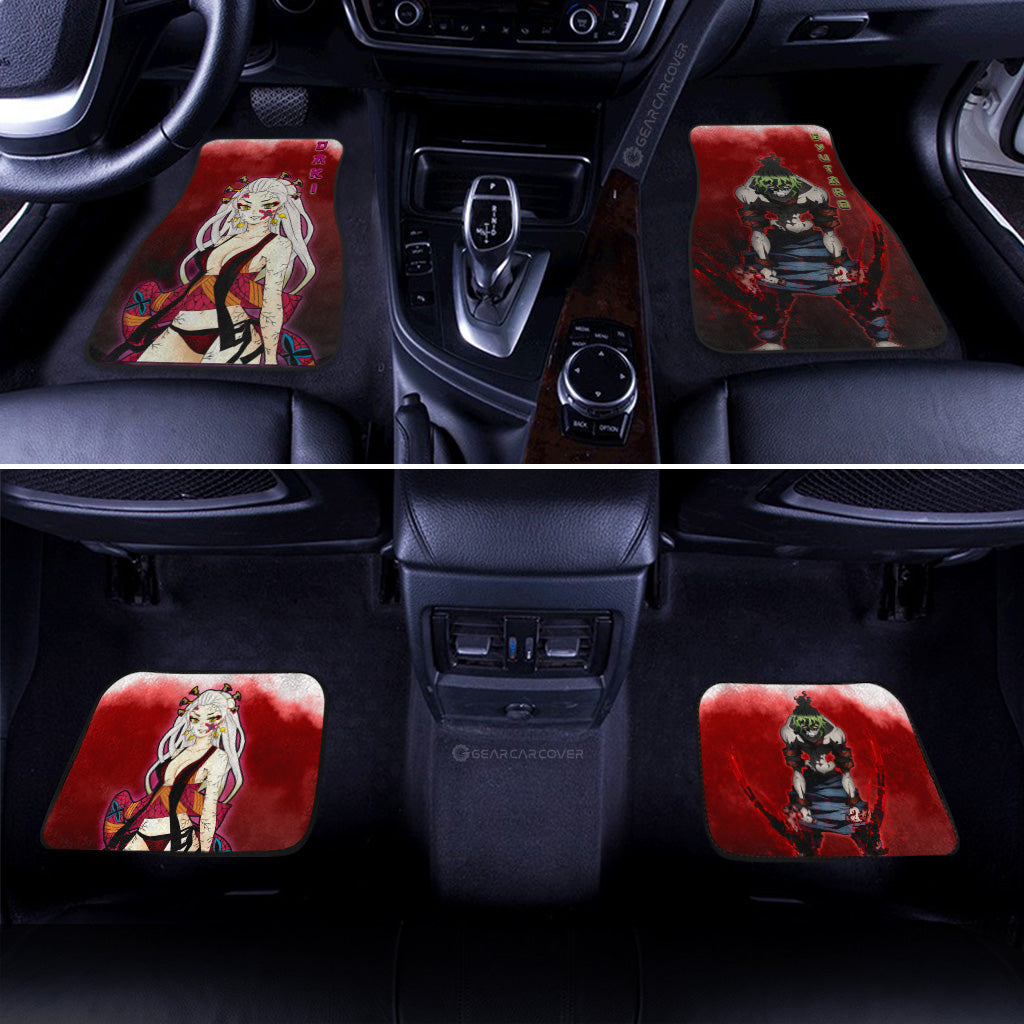 Gyutaro And Daki Car Floor Mats Custom Demon Slayer Anime - Gearcarcover - 3