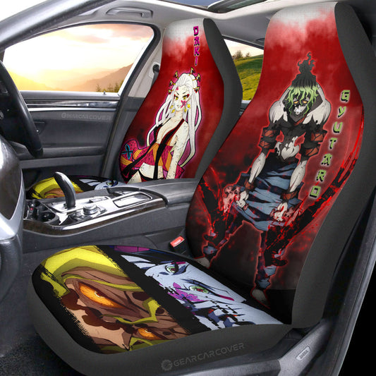 Gyutaro And Daki Car Seat Covers Custom Demon Slayer Anime - Gearcarcover - 2