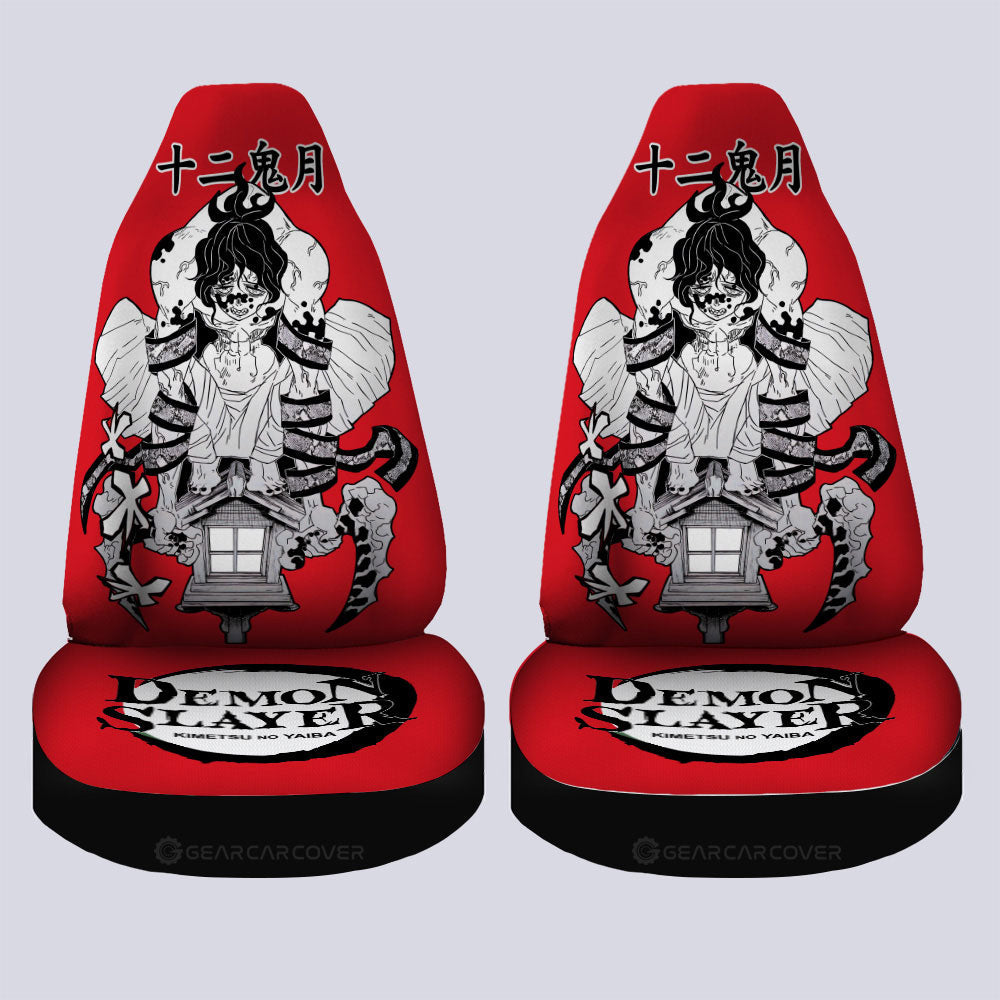 Gyutaro Car Seat Covers Custom Demon Slayer Anime Car Accessories Manga Style For Fans - Gearcarcover - 4