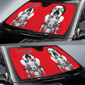 Gyutaro Car Sunshade Custom Demon Slayer Anime Car Accessories Manga Style For Fans - Gearcarcover - 2