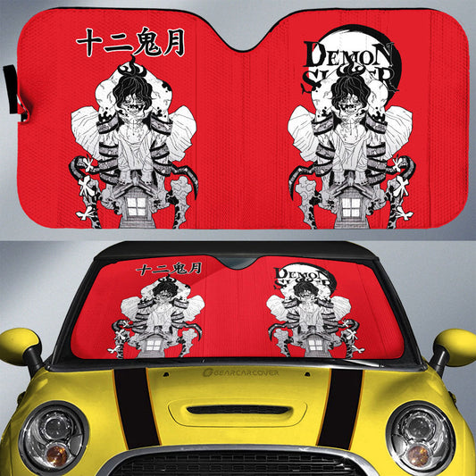 Gyutaro Car Sunshade Custom Demon Slayer Anime Car Accessories Manga Style For Fans - Gearcarcover - 1