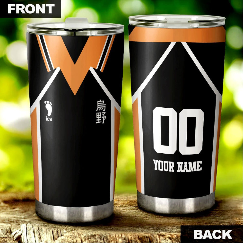 Haikyuu Karasuno High Personalized Tumbler Stainless Steel Vacuum Insulated 20oz - Gearcarcover - 1