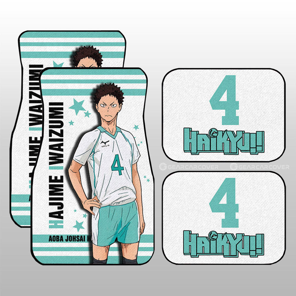 Hajime Iwaizumi Car Floor Mats Custom Haikyuu Anime Car Accessories - Gearcarcover - 3