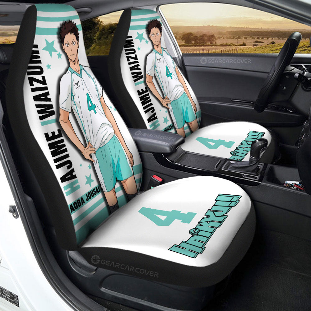 Hajime Iwaizumi Car Seat Covers Custom Haikyuu Anime Car Accessories - Gearcarcover - 2