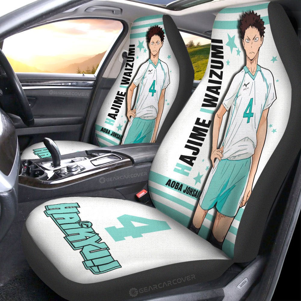 Hajime Iwaizumi Car Seat Covers Custom Haikyuu Anime Car Accessories - Gearcarcover - 3