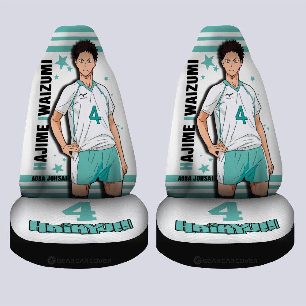 Hajime Iwaizumi Car Seat Covers Custom Haikyuu Anime Car Accessories - Gearcarcover - 4