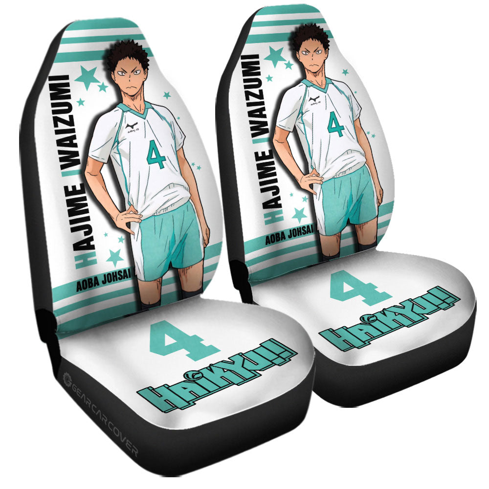 Hajime Iwaizumi Car Seat Covers Custom Haikyuu Anime Car Accessories - Gearcarcover - 1