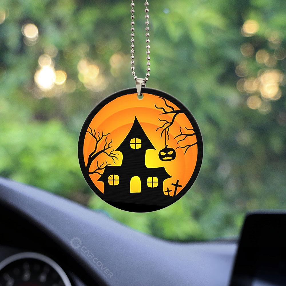 Halloween Creepy House Ornament Custom Car Accessories - Gearcarcover - 2