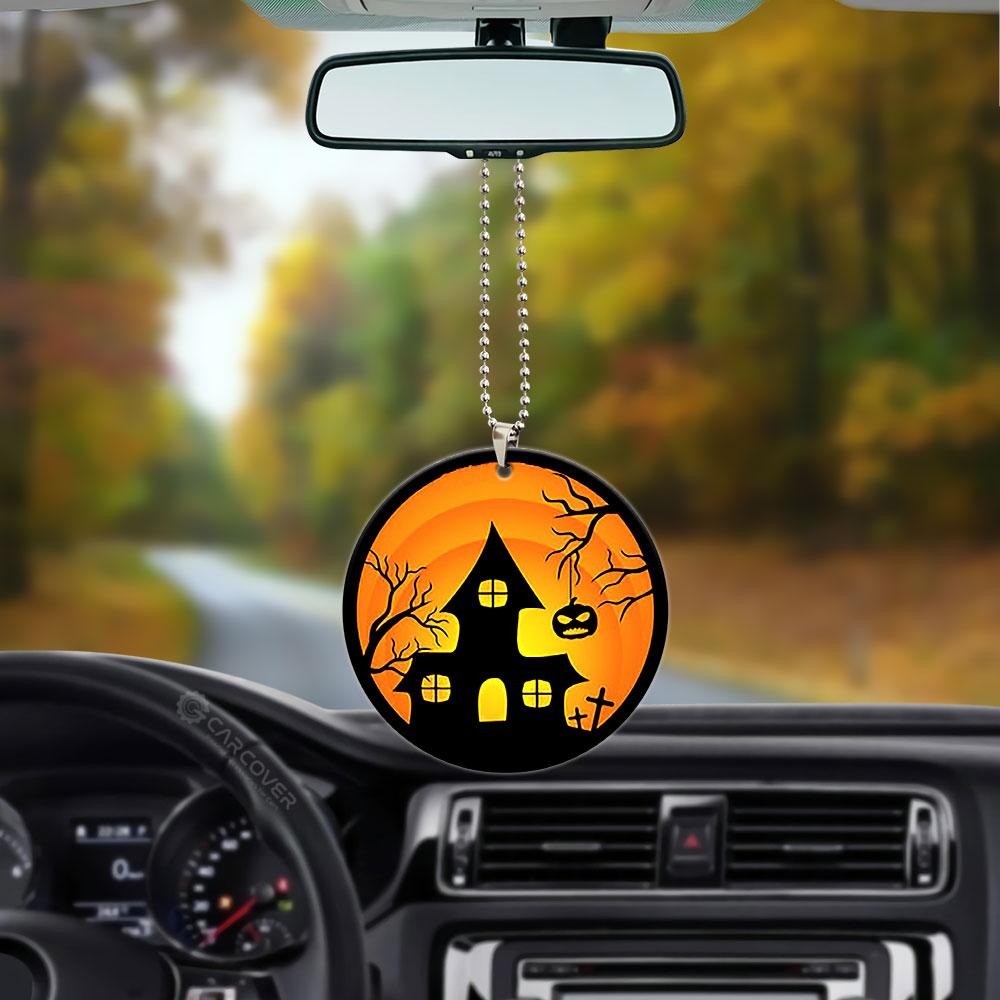 Halloween Creepy House Ornament Custom Car Accessories - Gearcarcover - 3