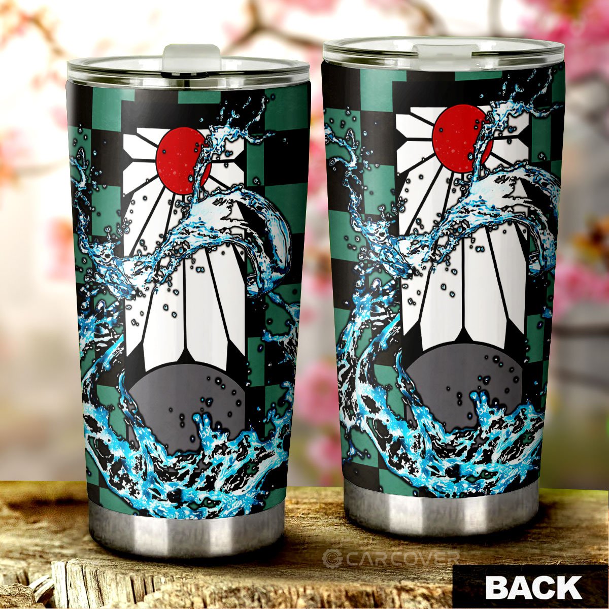 Hanadafu Tanjiro Uniform Tumbler Cup Custom Demom Slayer Anime Car Accessories - Gearcarcover - 3