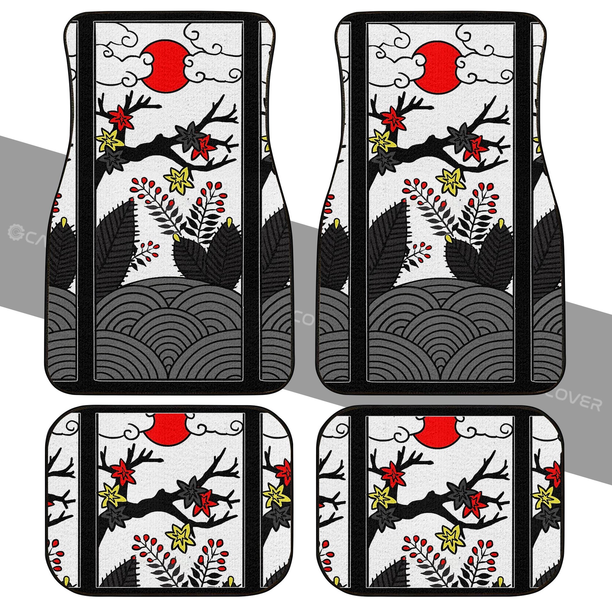 Hanafuda Car Floor Mats Custom Car Interior Accessories - Gearcarcover - 2