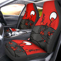 Hanafuda Day Red Car Seat Covers Custom Car Interior Accessories - Gearcarcover - 2