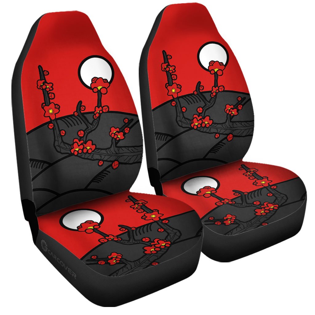 Hanafuda Day Red Car Seat Covers Custom Car Interior Accessories - Gearcarcover - 3