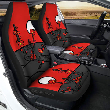 Hanafuda Day Red Car Seat Covers Custom Car Interior Accessories - Gearcarcover - 1