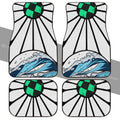 Hanafuda Great Wave Car Floor Mats Custom Car Interior Accessories - Gearcarcover - 2