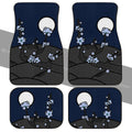 Hanafuda Night Blue Car Floor Mats Custom Car Interior Accessories - Gearcarcover - 2