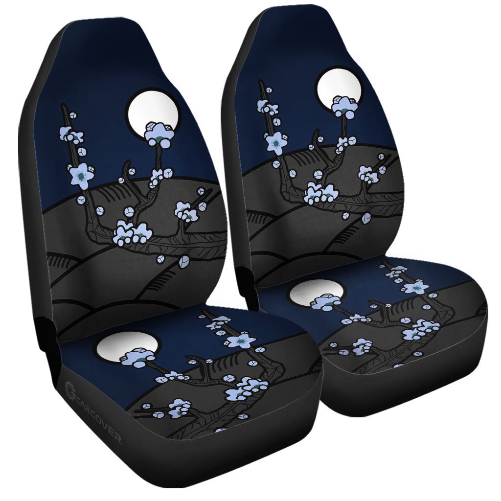 Hanafuda Night Blue Car Seat Covers Custom Car Interior Accessories - Gearcarcover - 3