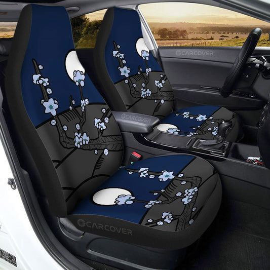 Hanafuda Night Blue Car Seat Covers Custom Car Interior Accessories - Gearcarcover - 1