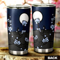 Hanafuda Night Blue Tumbler Cup Custom Car Interior Accessories - Gearcarcover - 3