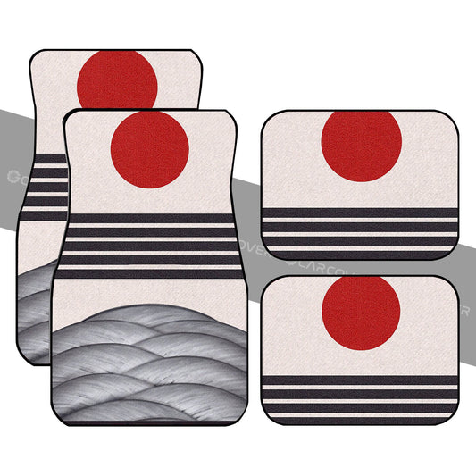 Hanafuda Rising Sun Car Floor Mats Custom Car Interior Accessories - Gearcarcover - 1