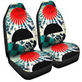 Hanafuda Rising Sun Car Seat Covers Custom Great Wave Car Accessories - Gearcarcover - 3