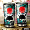 Hanafuda Rising Sun Tumbler Cup Custom Great Wave Car Accessories - Gearcarcover - 3