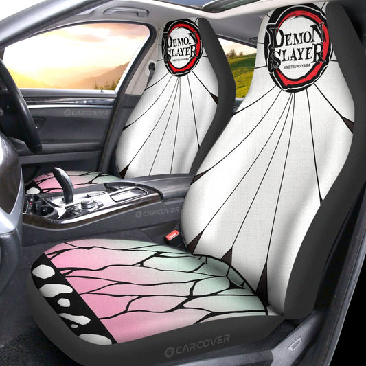 Hanafuda Shinobu Car Seat Covers Custom Demon Slayer Anime Car Accessories - Gearcarcover - 2