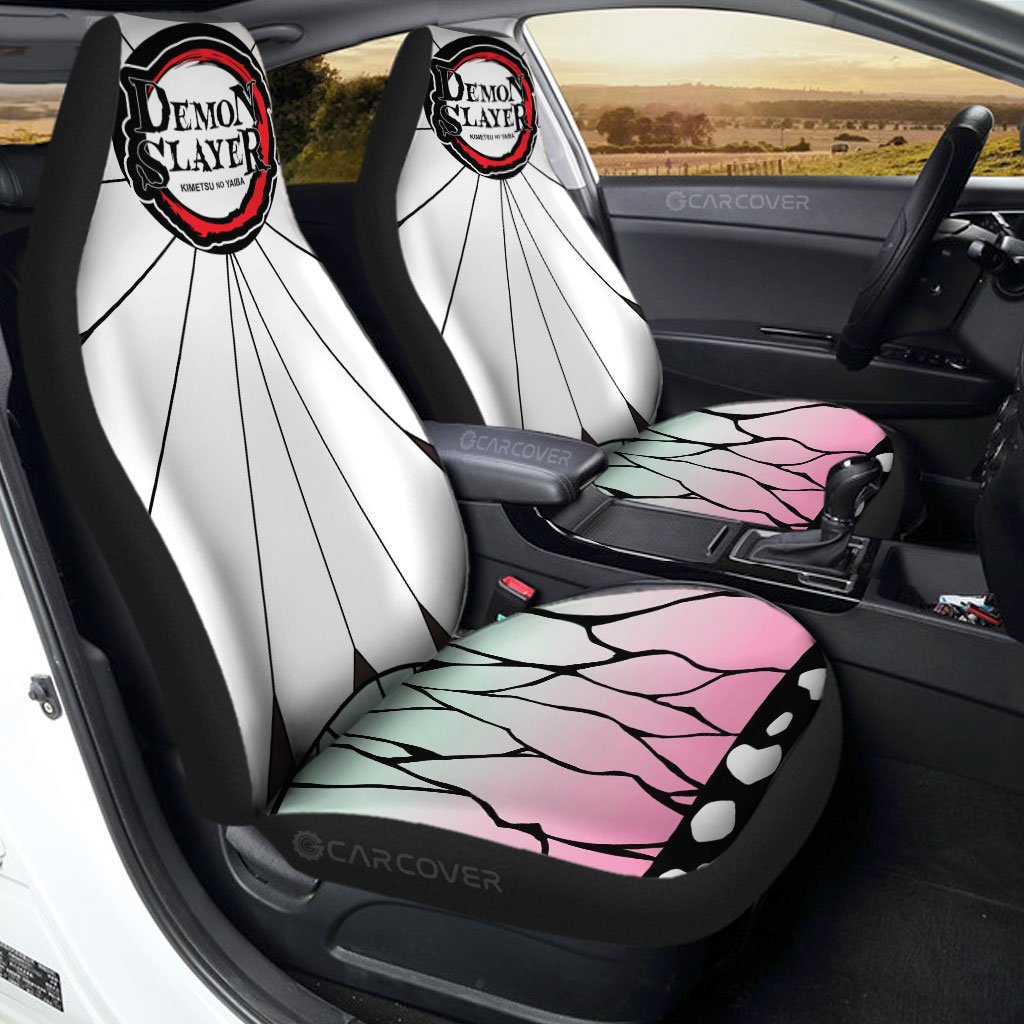 Hanafuda Shinobu Car Seat Covers Custom Demon Slayer Anime Car Accessories - Gearcarcover - 1