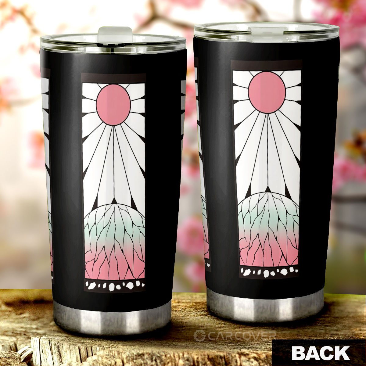 Hanafuda Shinobu Tumbler Cup Custom Demon Slayer Anime Car Accessories - Gearcarcover - 3