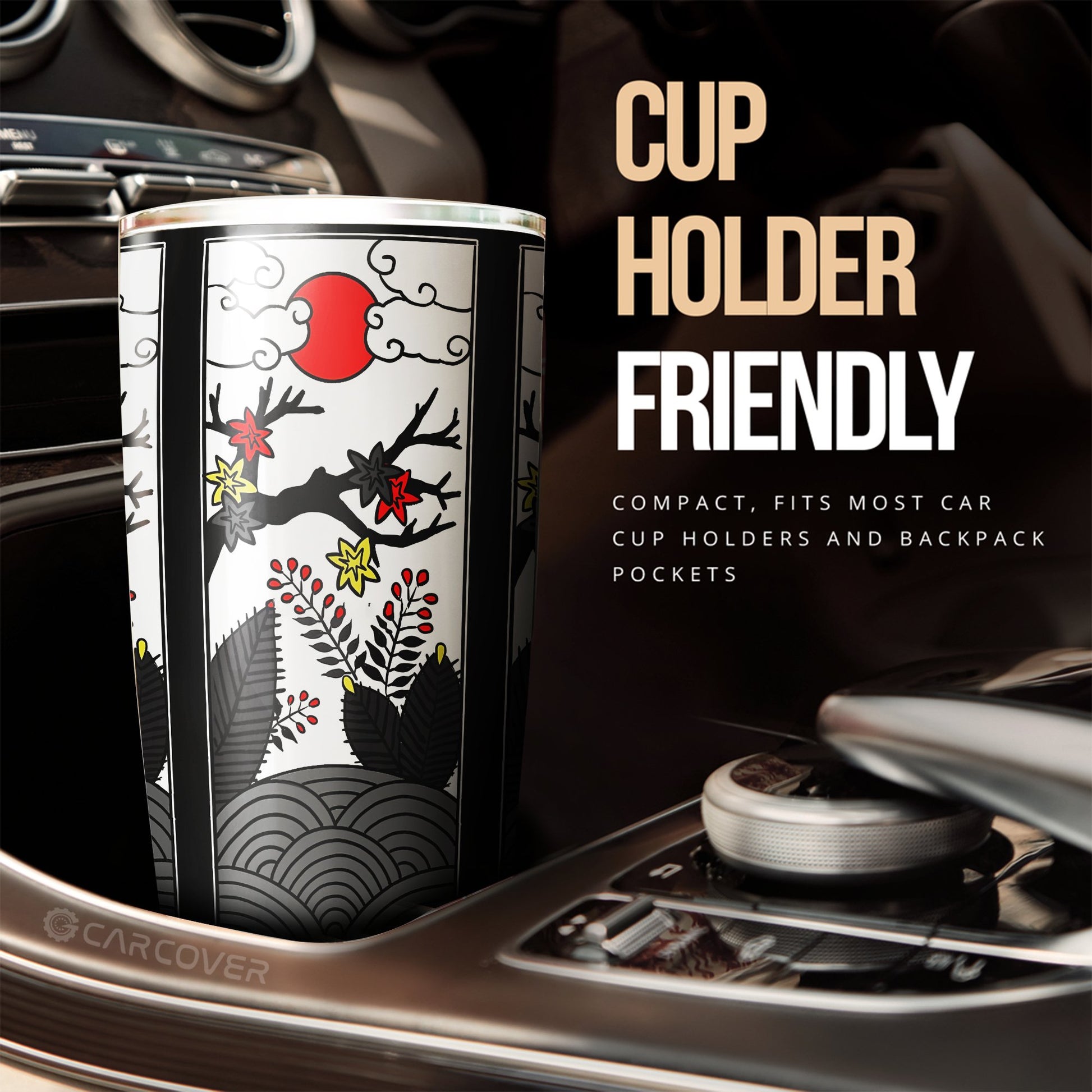 Hanafuda Tumbler Cup Custom Car Interior Accessories - Gearcarcover - 2