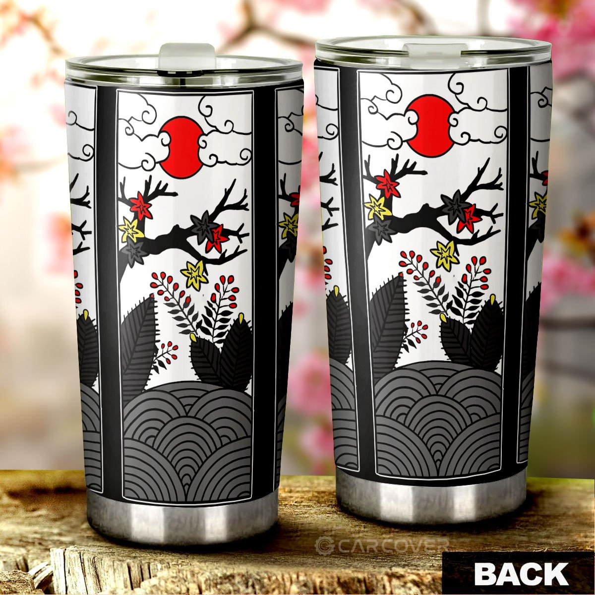 Hanafuda Tumbler Cup Custom Car Interior Accessories - Gearcarcover - 3