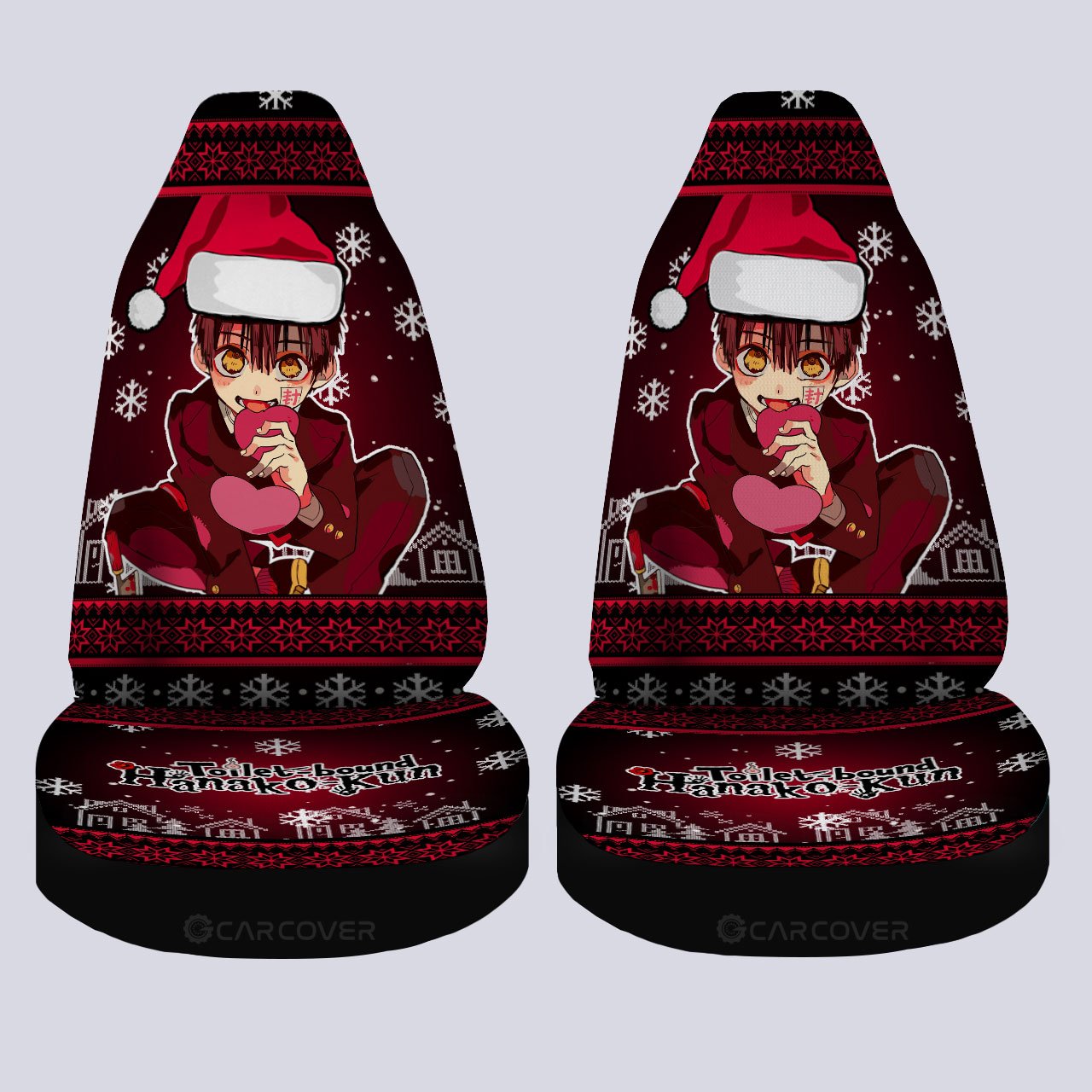 Hanako-Kun Car Seat Covers Custom Toilet-Bound Hanako-kun Anime Christmas Car Accessories - Gearcarcover - 4