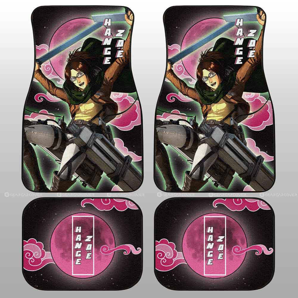 Hange Zoe Car Floor Mats Custom Attack On Titan Anime - Gearcarcover - 2