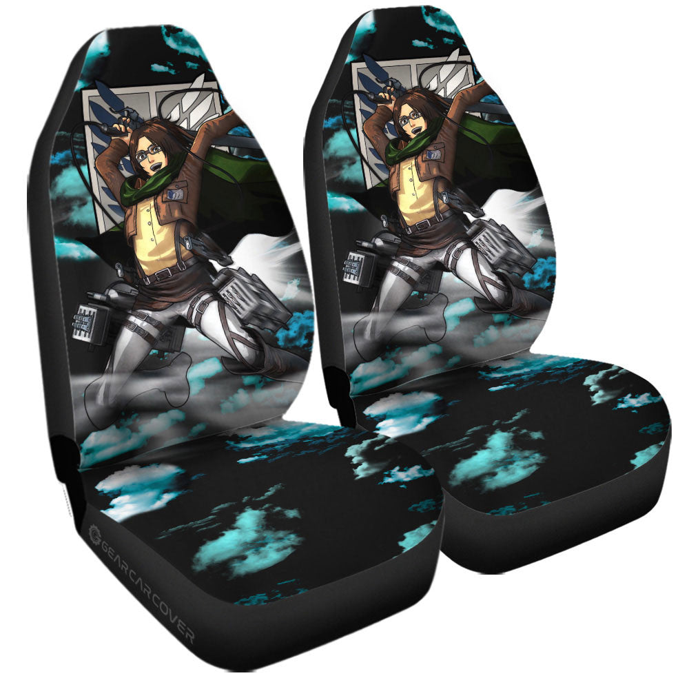 Hange Zoe Car Seat Covers Custom Attack On Titan Anime Car Accessories - Gearcarcover - 1