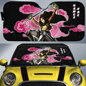 Hange Zoe Car Sunshade Custom Attack On Titan Anime - Gearcarcover - 1