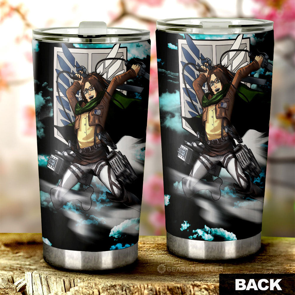 Hange Zoe Tumbler Cup Custom Attack On Titan Anime Car Interior Accessories - Gearcarcover - 3