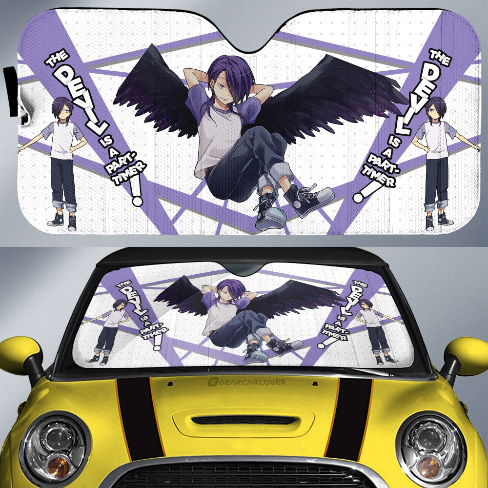 Hanzo Urushihara Car Sunshade Custom The Devil Is a Part-Timer! Anime Car Accessories - Gearcarcover - 1