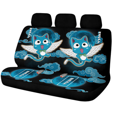 Happy Car Back Seat Covers Custom Fairy Tail Anime Car Accessories - Gearcarcover - 1