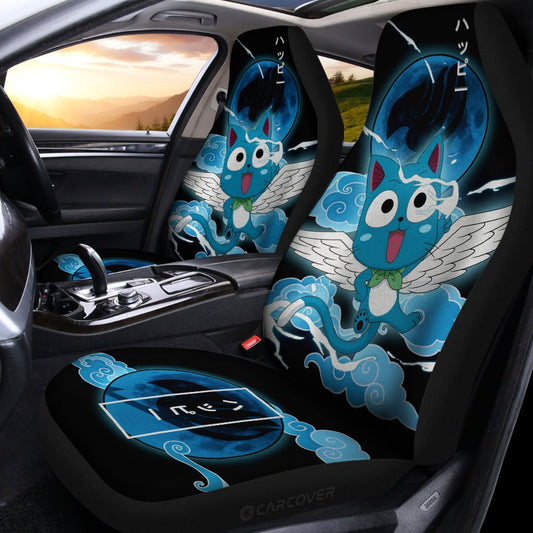 Happy Car Seat Covers Custom Fairy Tail Anime Car Accessories - Gearcarcover - 2