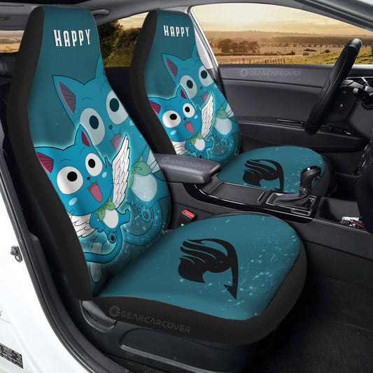 Happy Car Seat Covers Custom Fairy Tail Anime Car Accessories - Gearcarcover - 1