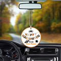 Happy Halloween Personalized Ornament Custom Name Car Interior Accessories - Gearcarcover - 3