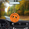 Happy Halloween Pumpkin Ornament Custom Name Car Interior Accessories - Gearcarcover - 3