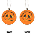 Happy Halloween Pumpkin Ornament Custom Name Car Interior Accessories - Gearcarcover - 5