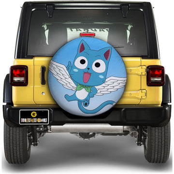 Happy Spare Tire Covers Custom Fairy Tail Anime Car Accessories - Gearcarcover - 1
