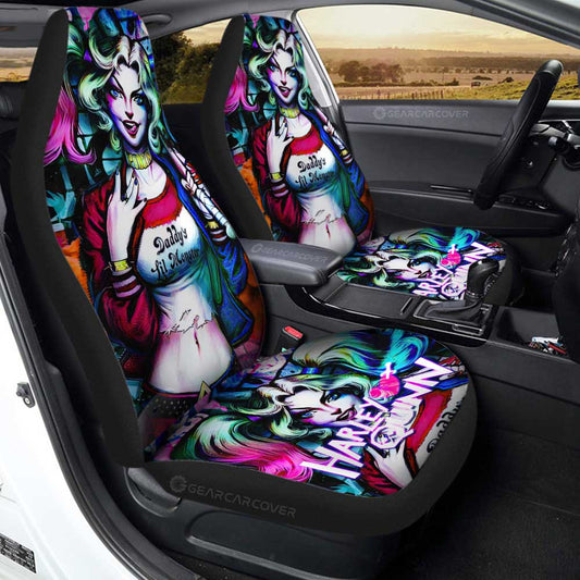 Harley Quinn Car Seat Covers Custom Movies Car Accessories - Gearcarcover - 1
