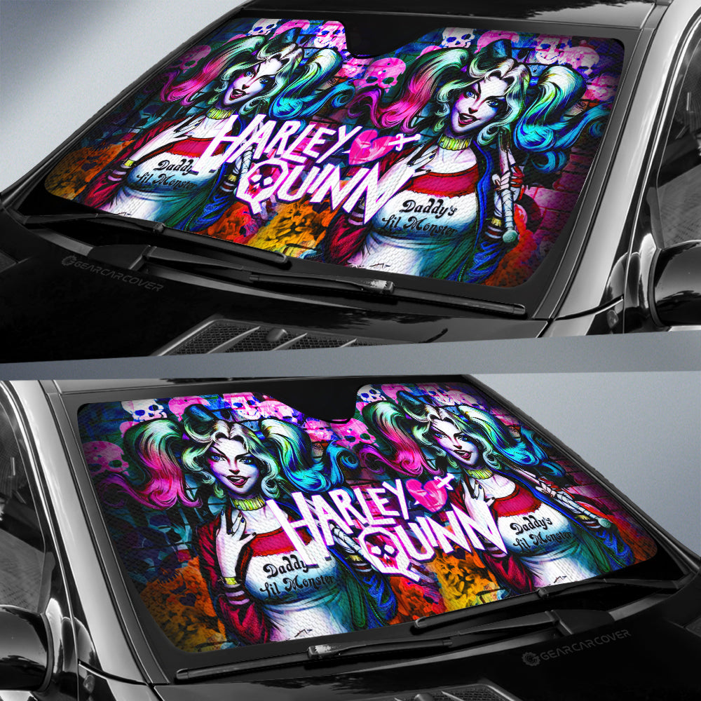 Harley Quinn Car Sunshade Custom Movies Car Accessories - Gearcarcover - 2
