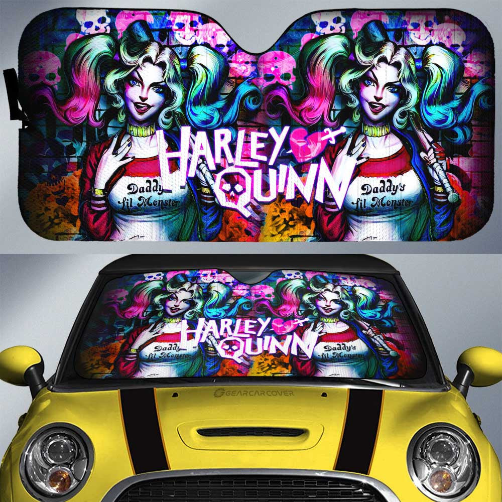 Harley Quinn Car Sunshade Custom Movies Car Accessories - Gearcarcover - 1